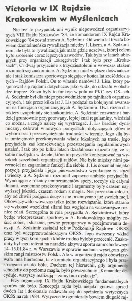  Rajd Krakowski - 1984r