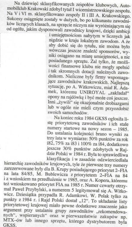Podsumowanie RSMP - 1984r