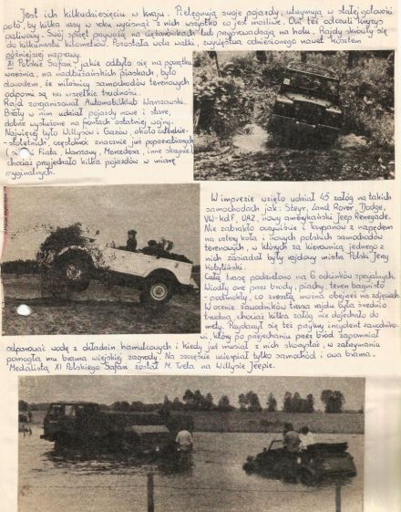 Rajd Polskie Safari - 1984r