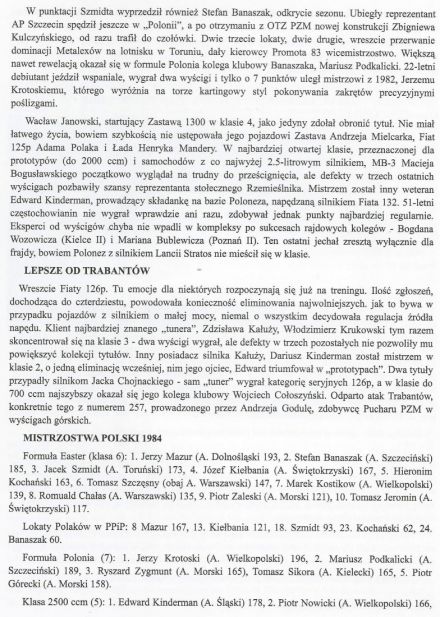 Podsumowanie WSMP 1984r.