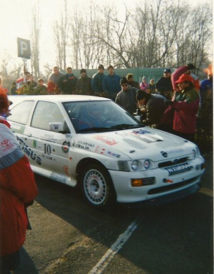 Romuald Chałas i Zbigniew Atłowski - Ford Escort Cosworth RS.
