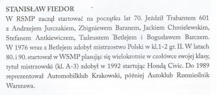 Stanisław Fiedor.