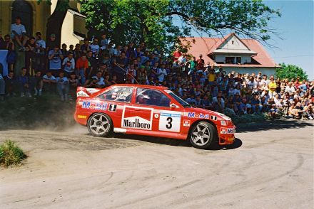 Janusz Kulig i Jarosław Baran - Ford Escort WRC.