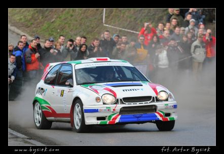 Mariusz Małyszczycki i Jarosław Baran - Toyota Corolla WRC.