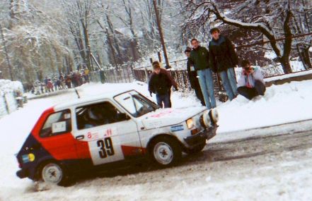 Zimowy Rajd Dolnośląski 1992r - Dariusz Burkat.