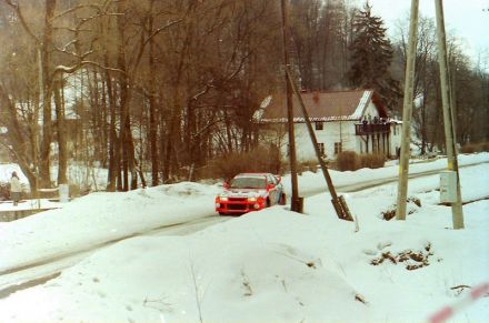Zimowy Rajd Dolnośląski 2000r - Dariusz Burkat.