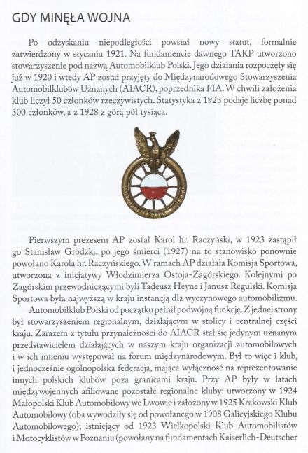 Historia Automobilklubu Polski
