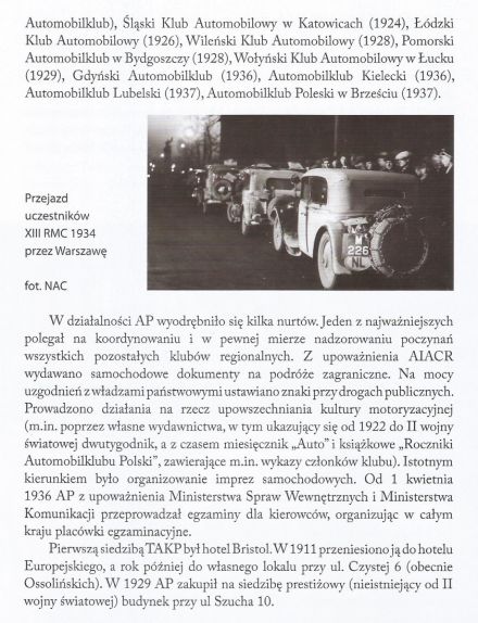 Historia Automobilklubu Polski
