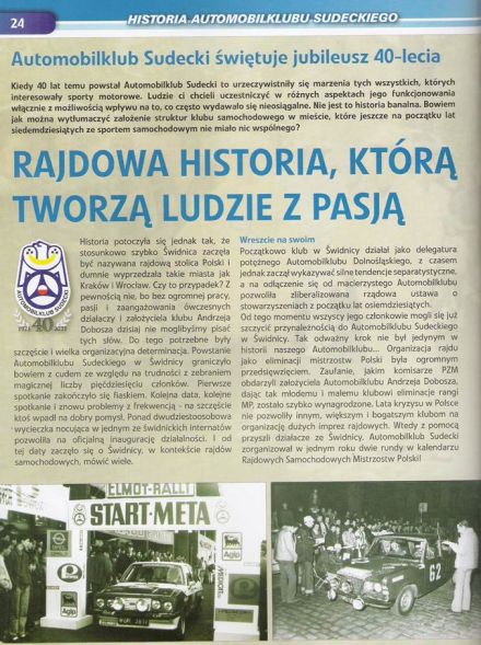 (Informator rajdu Elmot 2011)