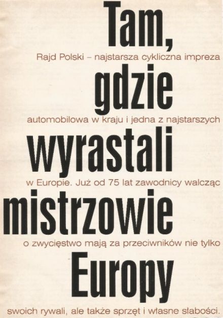 Historia Rajdu Polski