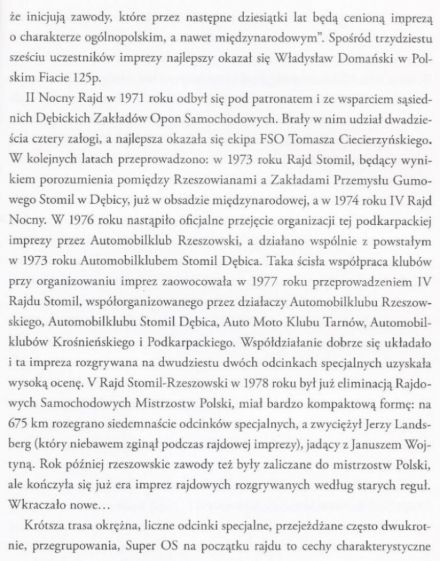 Historia rajdu Rzeszowskiego