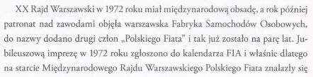 Historia rajdu Warszawskiego
