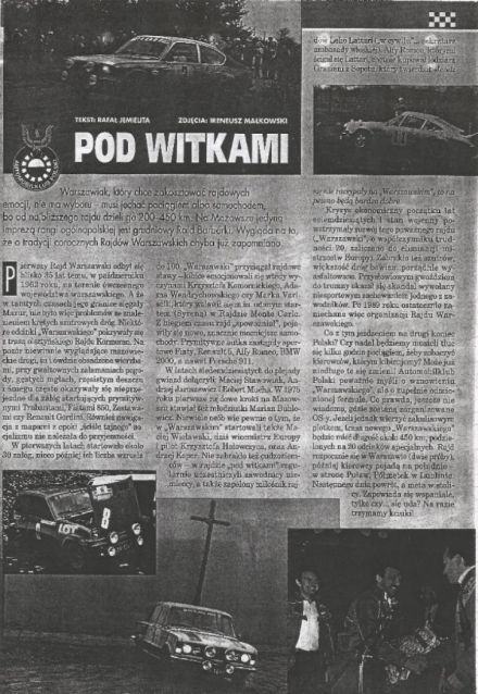 Historia Rajdu Warszawskiego