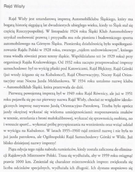 Historia rajdu Wisły