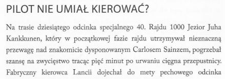 Śmieszne historie rajdowe.