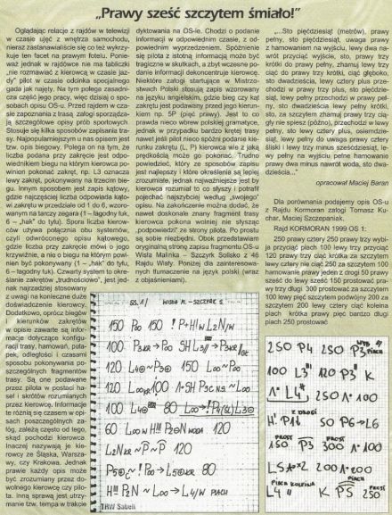 Dla pilotów rajdowych