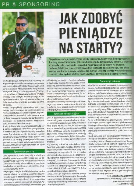 Jak zdobyć pieniądze na starty
