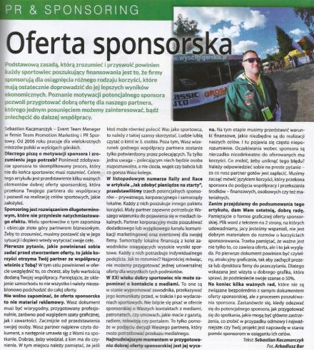 Oferta sponsorska
