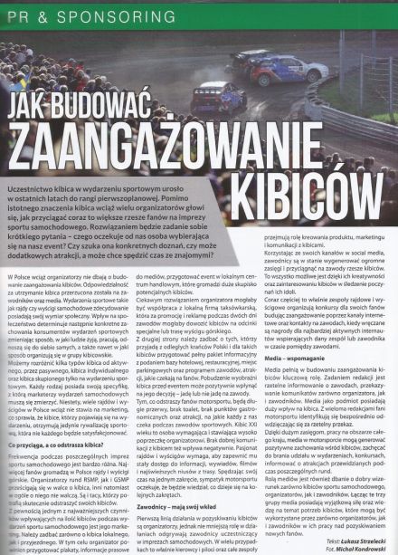Sponsoring a kibice
