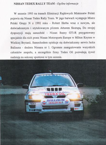 Nissan Tedex Rally Team