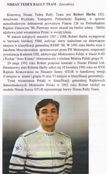 Robert Herba - Tedex Rally Team