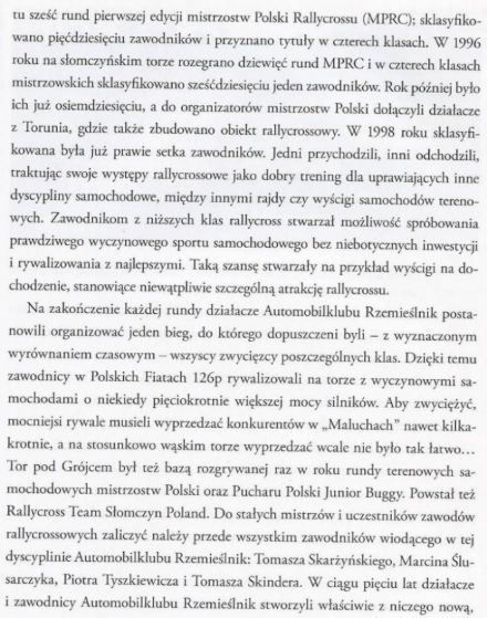 Tor Słomczyn i historia rallycrosu.