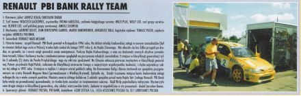 Renault PBI Bank Rally Team