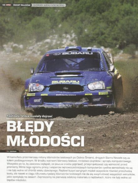 Wpadki rajdówek WRC