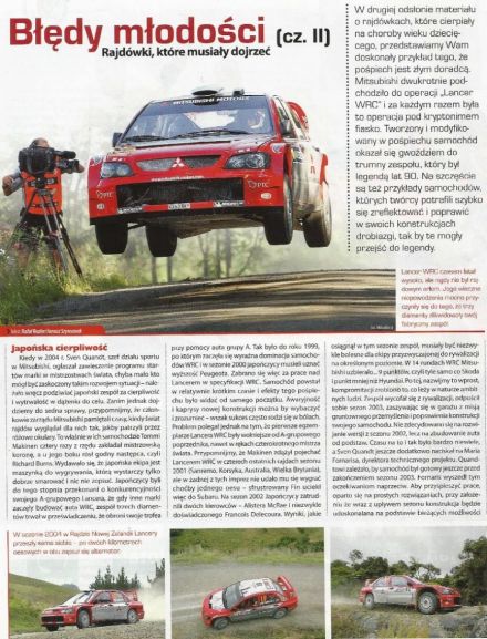 Historia samochodów WRC