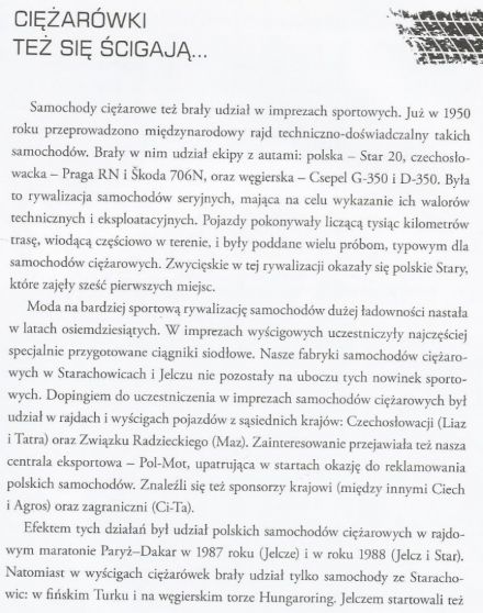 Polskie ciężarówki w sporcie.