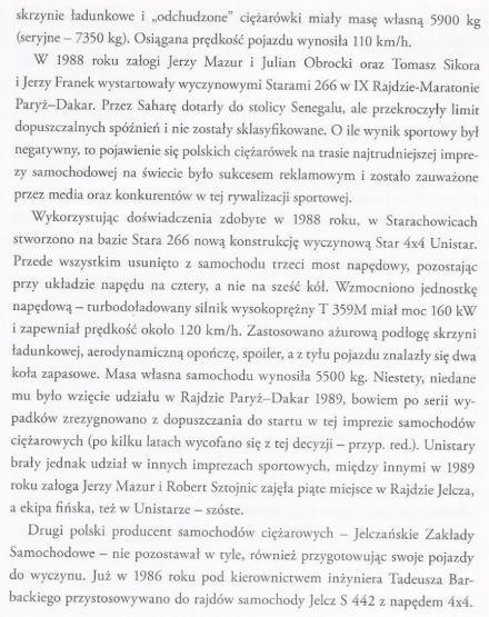 Polskie ciężarówki w sporcie.