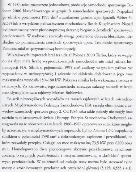 Historia startów Poloneza
