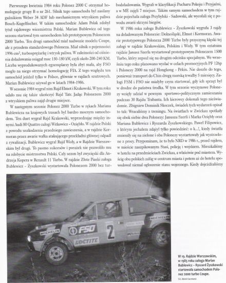 Historia startów Poloneza