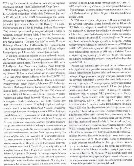 Historia startów Poloneza