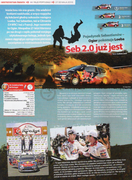 44 Vodafone Rallye de Portugal-2010r.