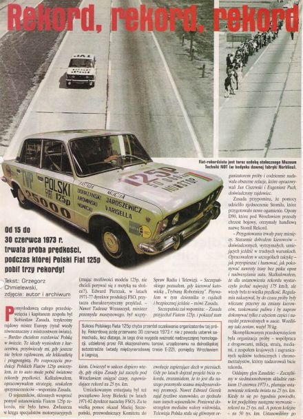 Polski Fiat 125p – rekord