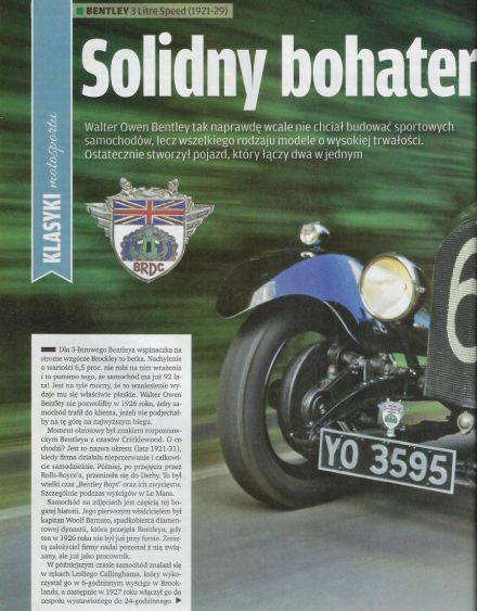Bentley 3 litre speed