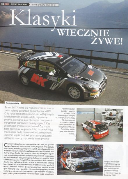 Historia samochodów WRC