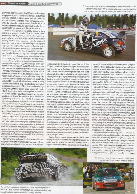 Historia samochodów WRC