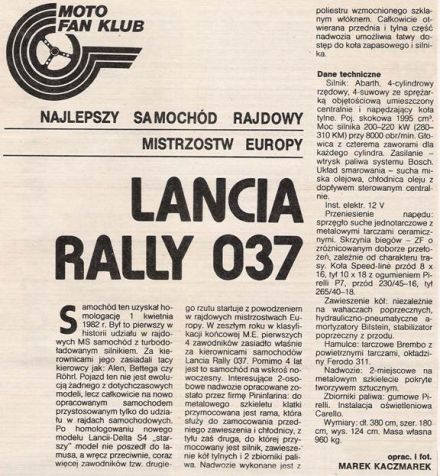 Lancia Rally 037