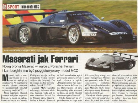 Maserati MCC.