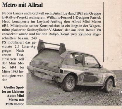 MG Metro 6R4