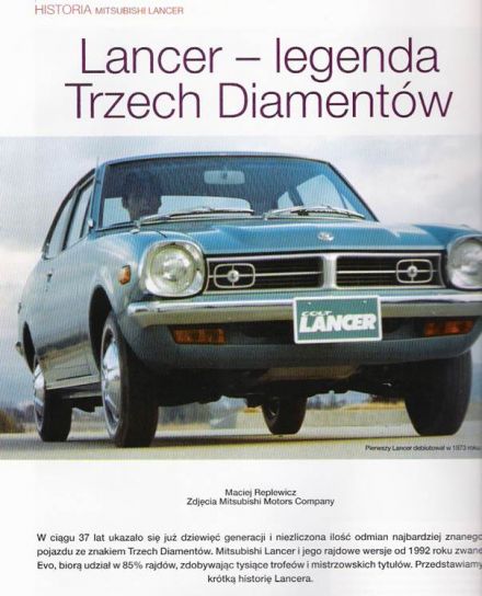 Mitsubishi Lancer – historia