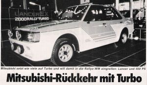Mitsubishi Lancer Turbo
