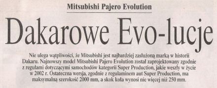 Mitsubishi Pajero Evolution
