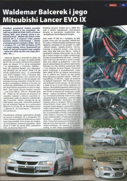 Mitsubishi Lancer Evo IX.