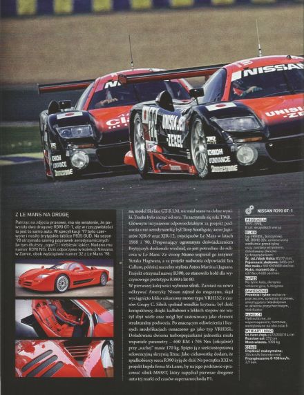 Nissan R390 GT1.