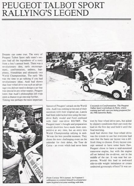 Historia sportowa Peugeota