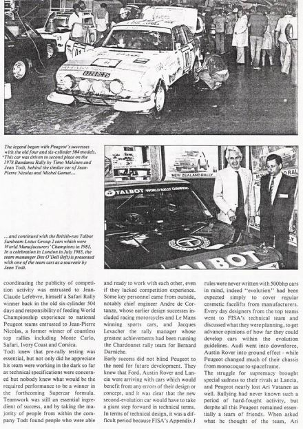 Historia sportowa Peugeota
