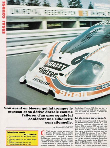 Porsche Kremer CK5